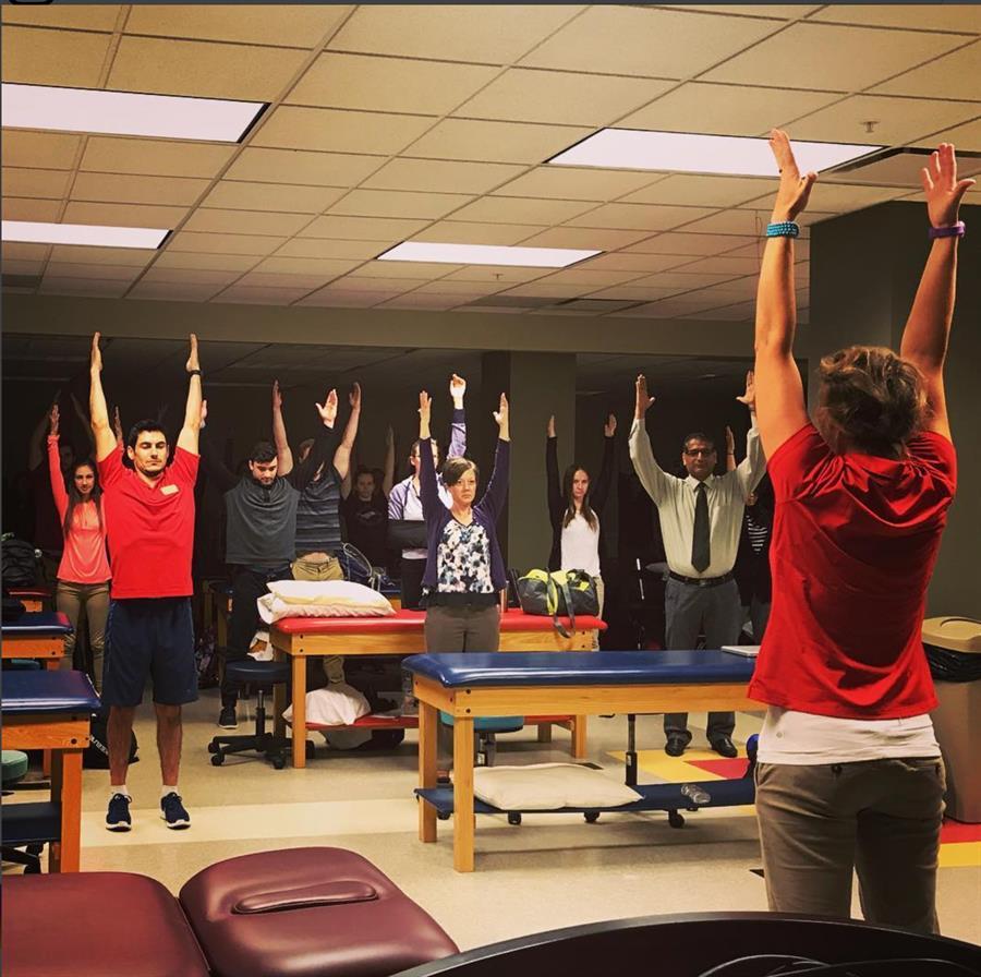 Teaching at World PT Day