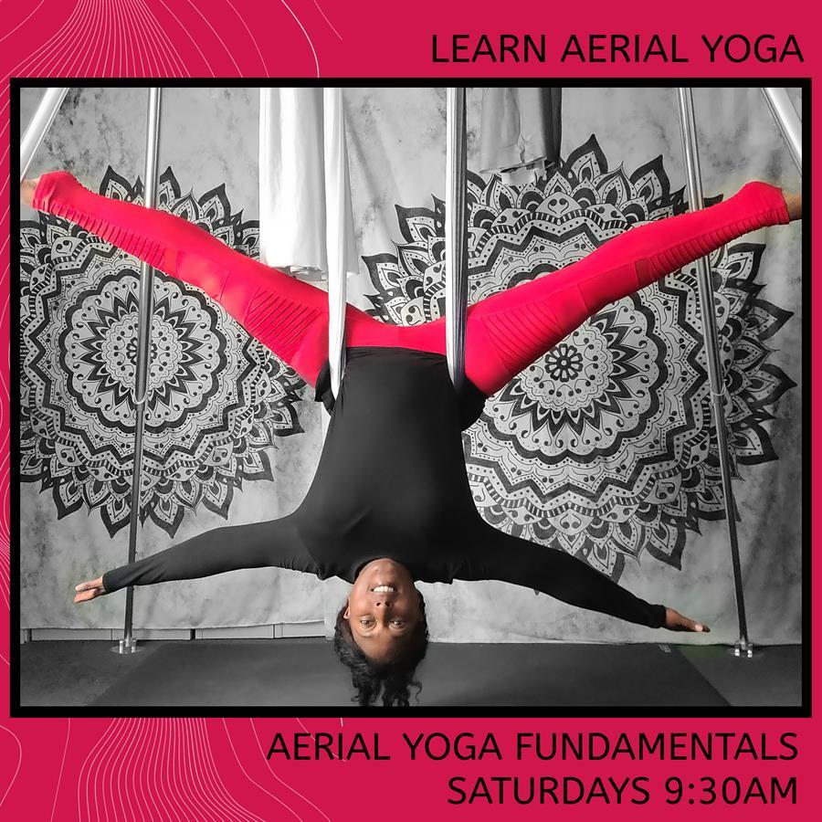 Join Char Willingham for Aerial Yoga:  Beginners
