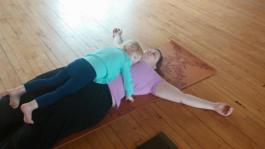 Mommy and me savasana