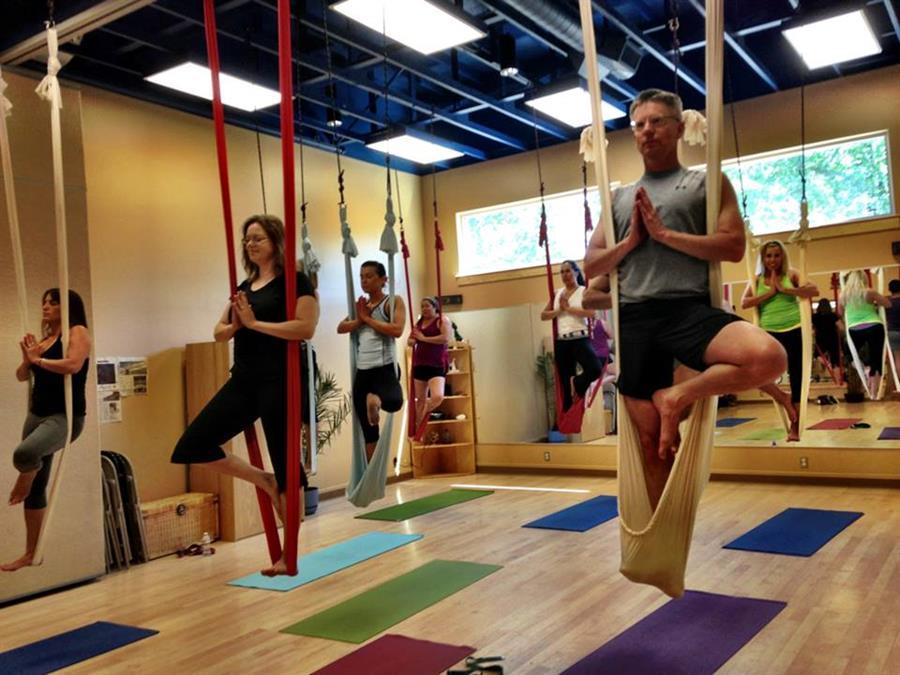 Infinite Yoga: Aerial Vrksasana