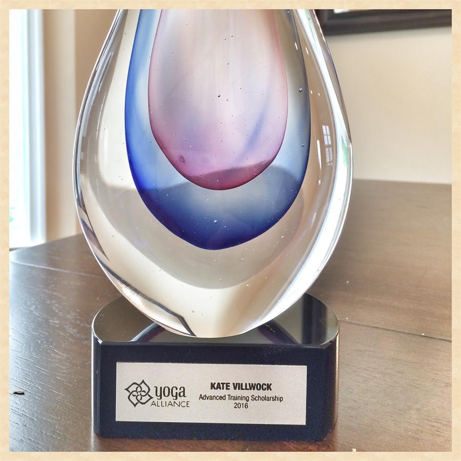 Yoga Alliance Award Trophy