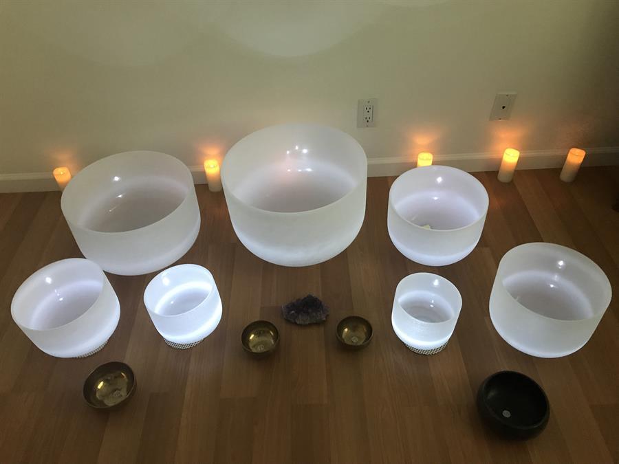 Quartz Crystal Singing Bowls